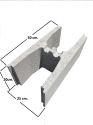 BOOQUE ENCOFRADO TIPO H 25X20X50